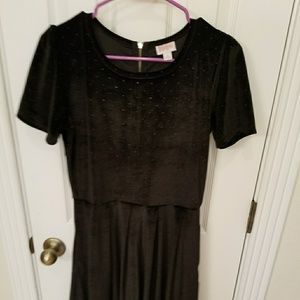 LulaRoe Elegant L Crushed Velvet Amelia